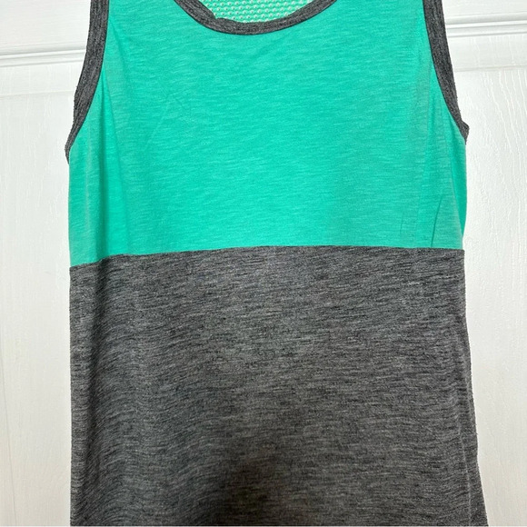 SO Tank Top Colourblock Teal & Grey Size Small - Picture 4 of 16